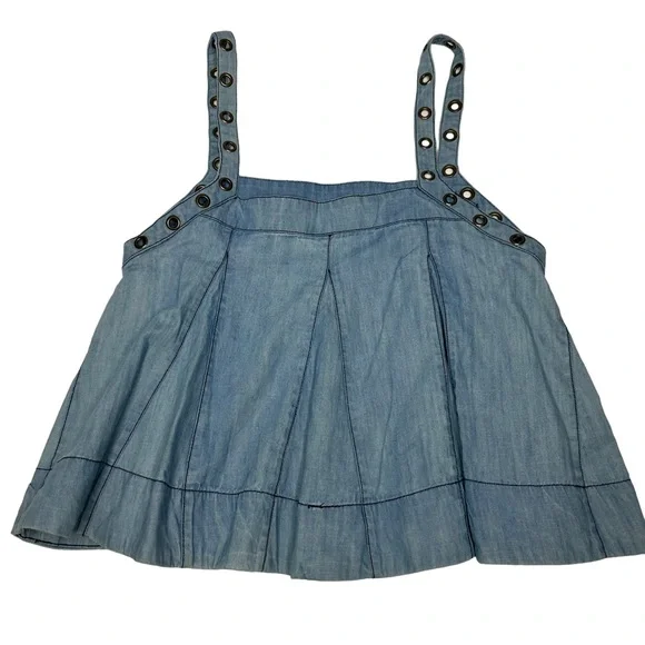 NWT Free People Zinnia Swing Tank blue - Picture 4 of 16